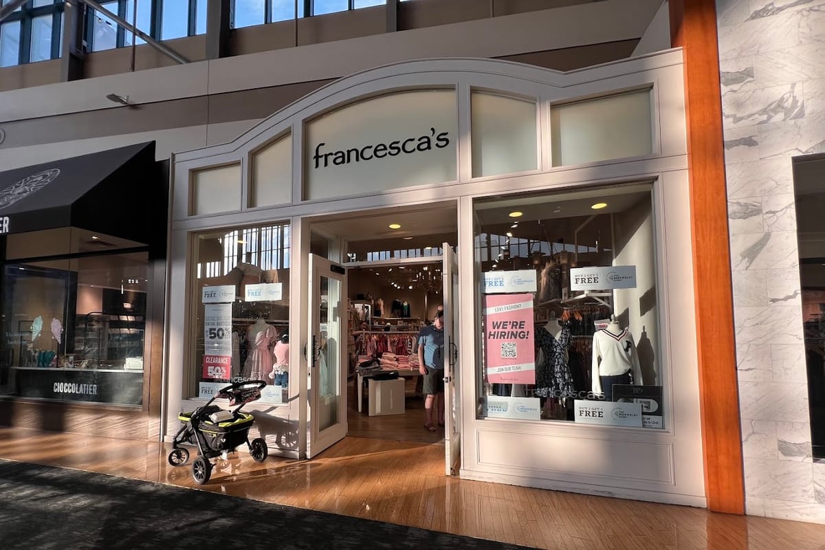 Interior view of francesca's