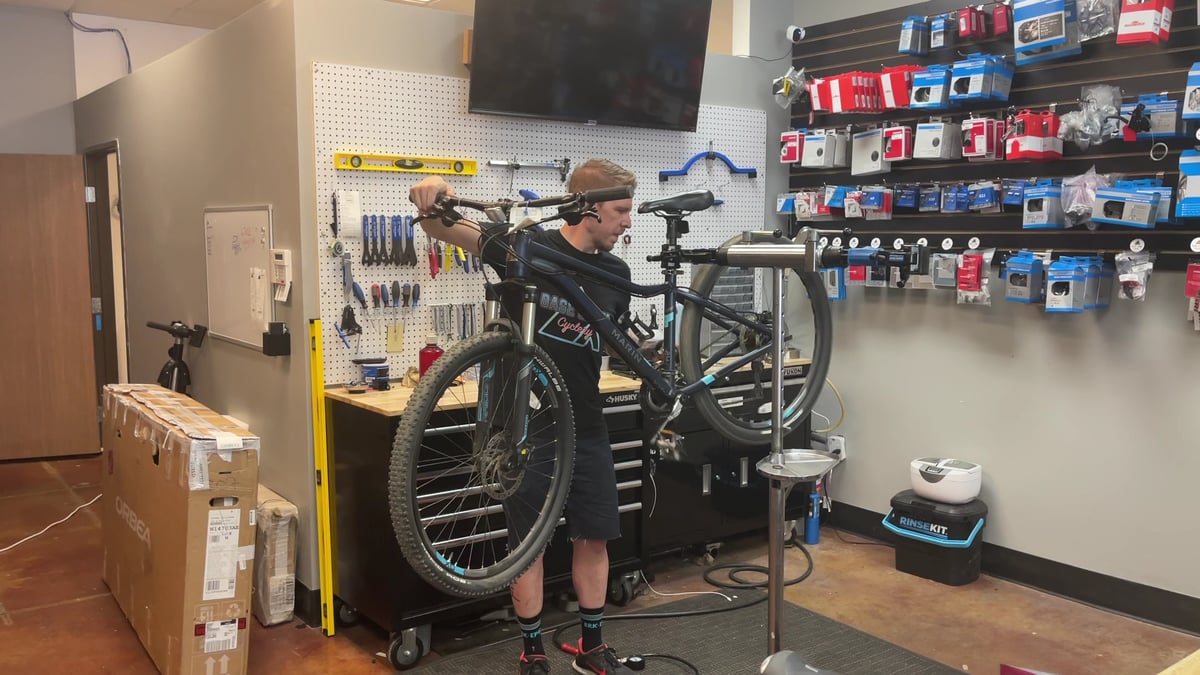 Interior view of Base Camp Cyclery