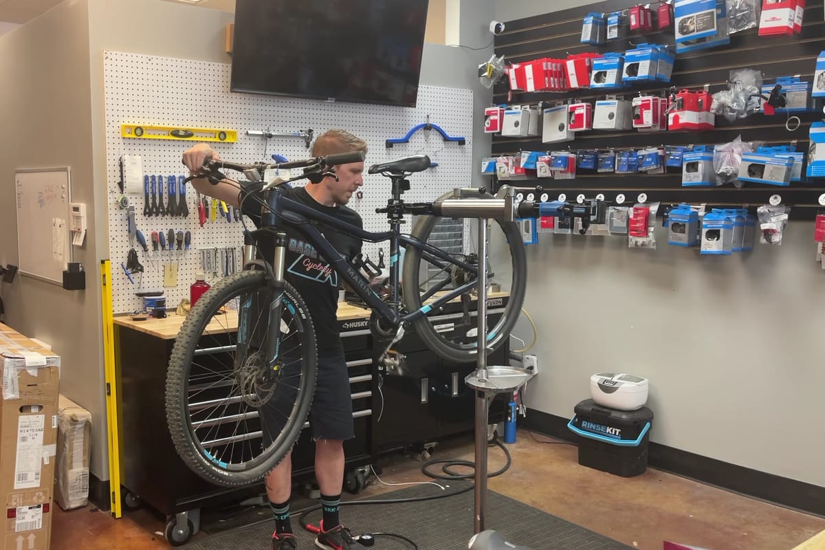 Interior view of Base Camp Cyclery