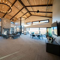 The Overlook clubhouse at Sterling Ranch — community pool and rec center managed by Sterling Ranch CAB