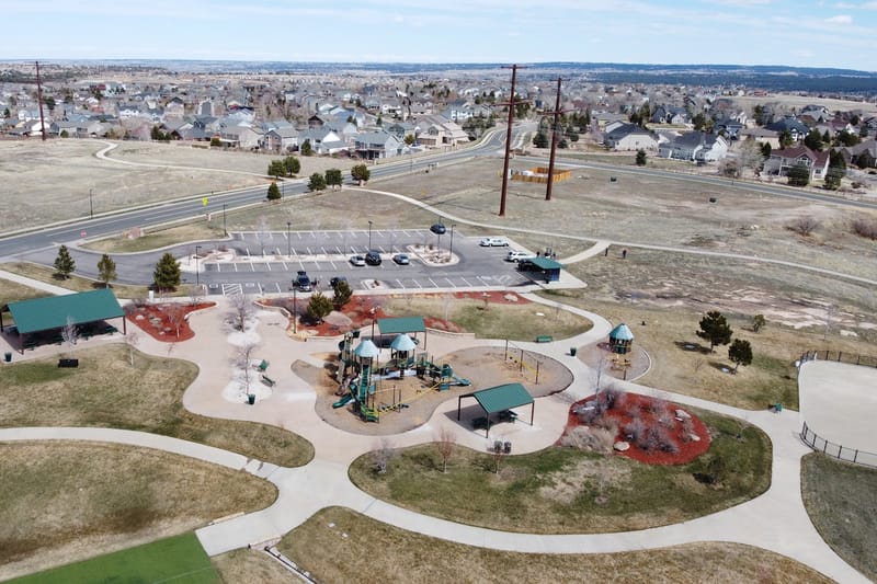 Matney Park park in Castle Rock, Colorado