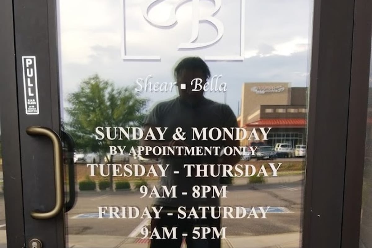 Interior view of Shear Bella Salon
