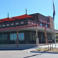 The Takoda Tavern building and patio in Parker