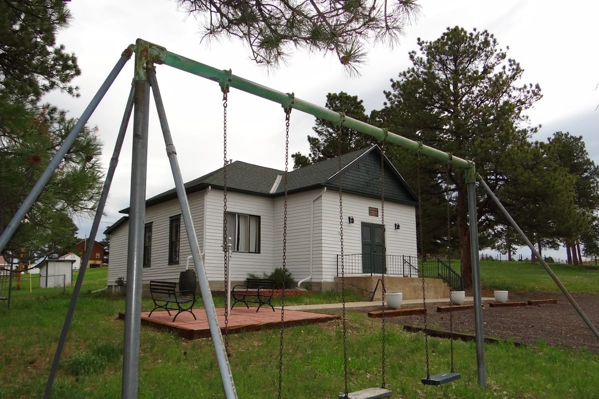 Interior view of Hilltop Schoolhouse