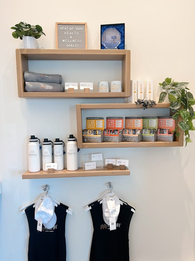 Perspire Sauna Studio featured offerings