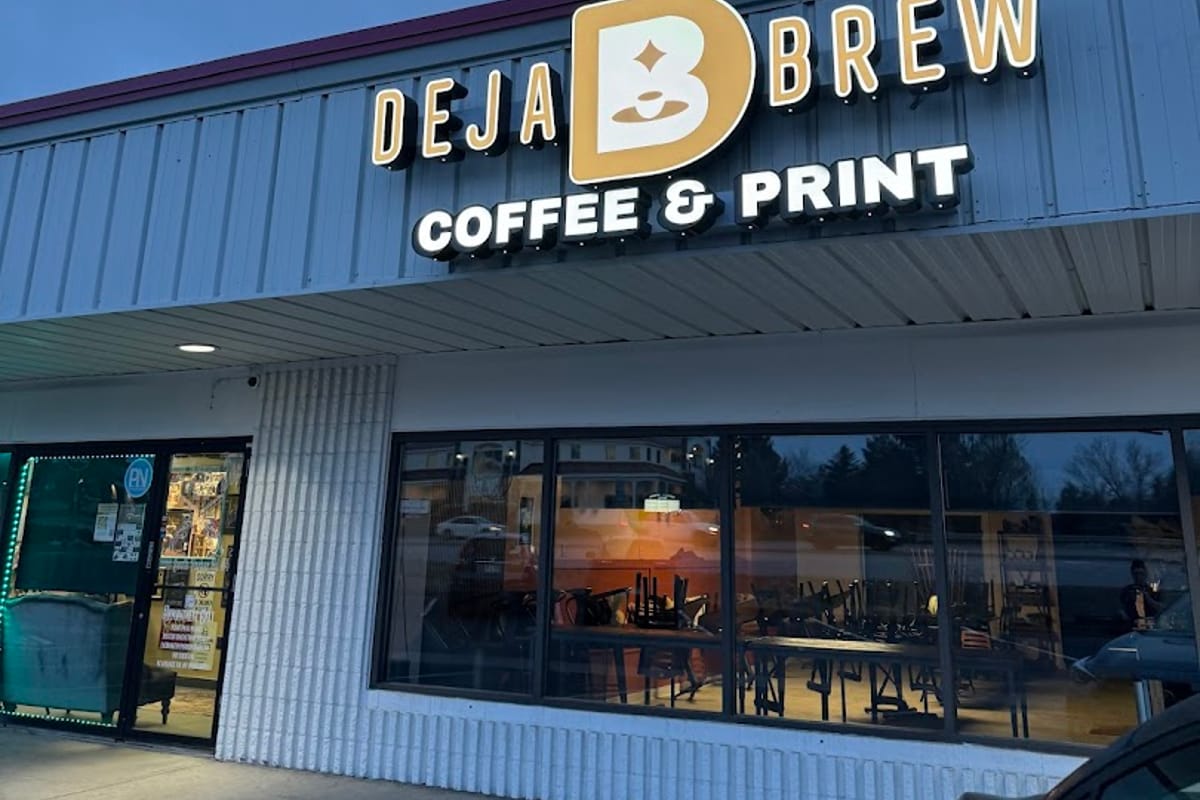 Interior view of Deja Brew
