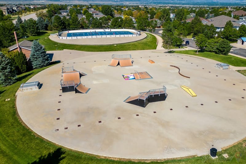 Tanks Skate Park park in Highlands Ranch, Colorado