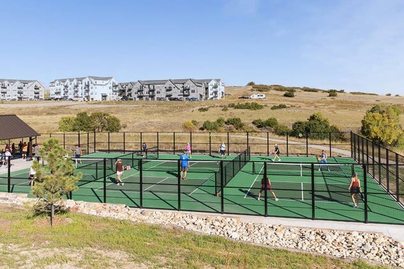 Pickleball courts at The Canyons in Castle Pines