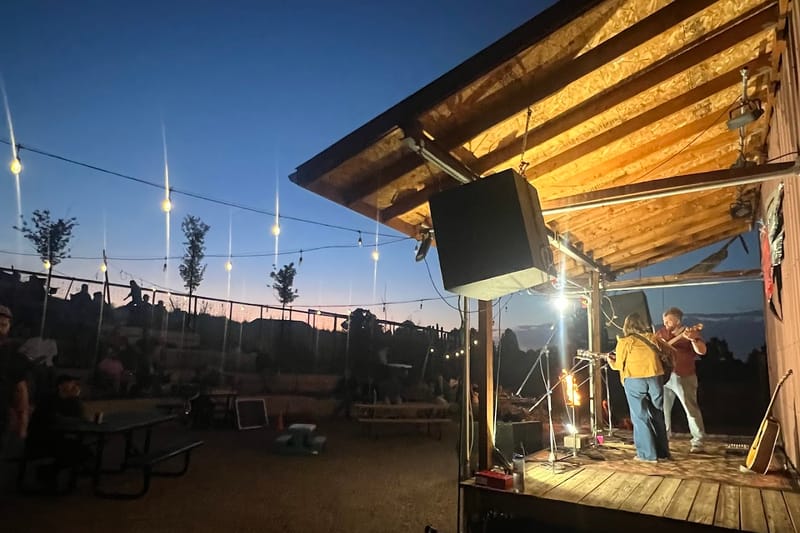 The Colorado Bluegrass Festival event venue in Castle Rock, Colorado