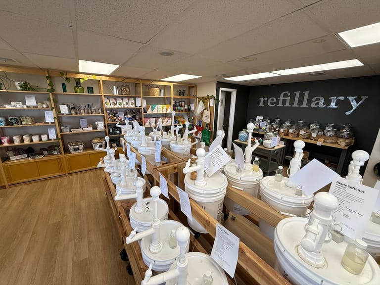 Interior view of Refillary