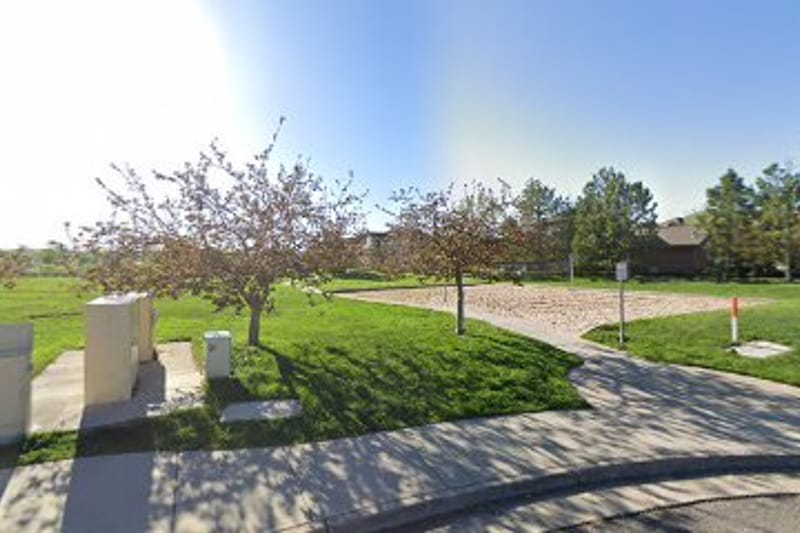 Prairie Meadows Homes volleyball Court park in Parker, Colorado