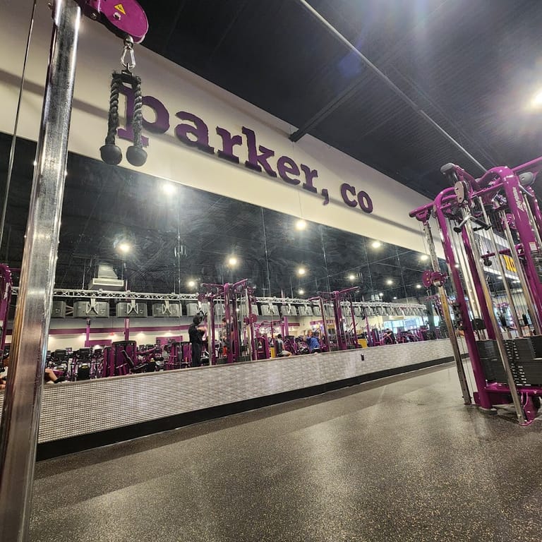 Interior view of Planet Fitness