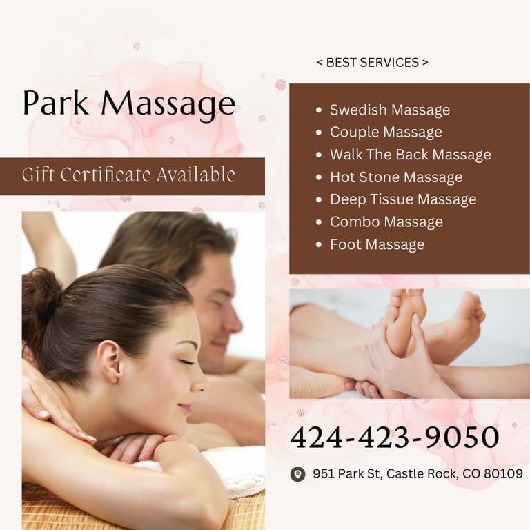 Park Massage dining area