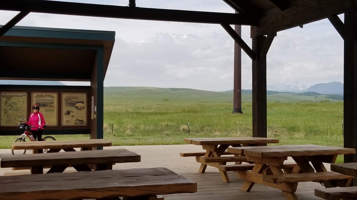 Greenland Open Space Trailhead dining area