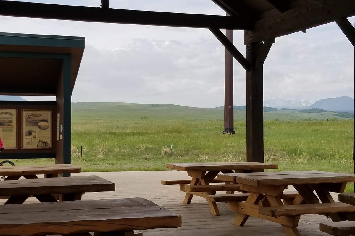 Greenland Open Space Trailhead dining area