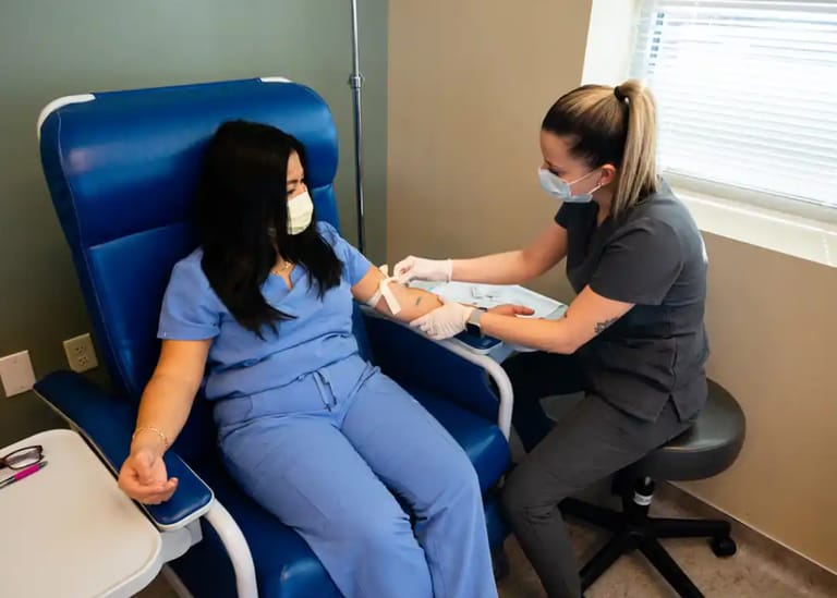 Interior view of The Infusion Center at Denver Arthritis Clinic
