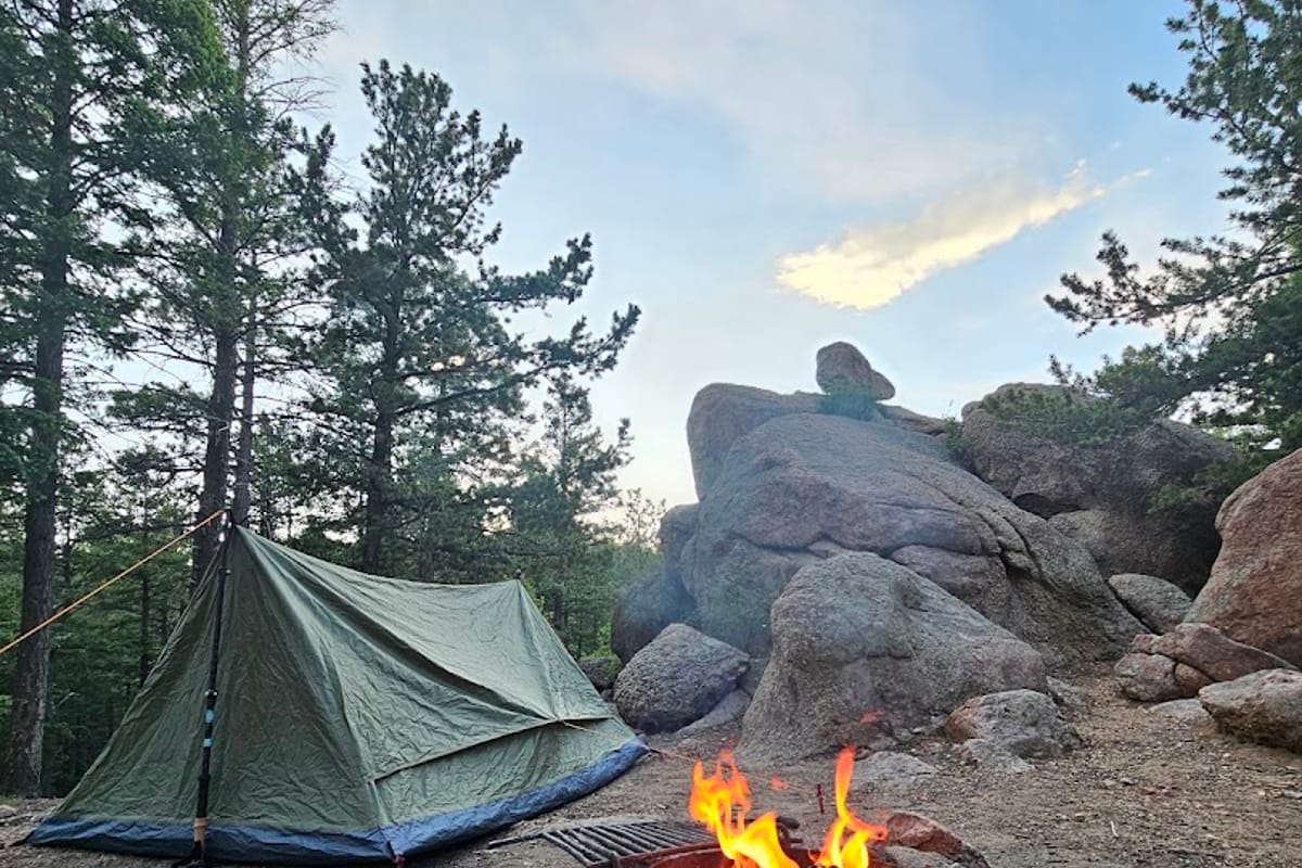 Devils Head Campground atmosphere and seating