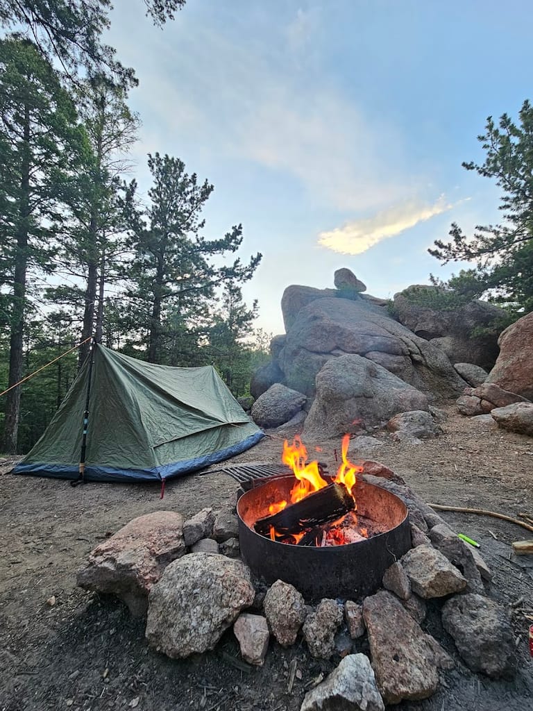 Devils Head Campground atmosphere and seating