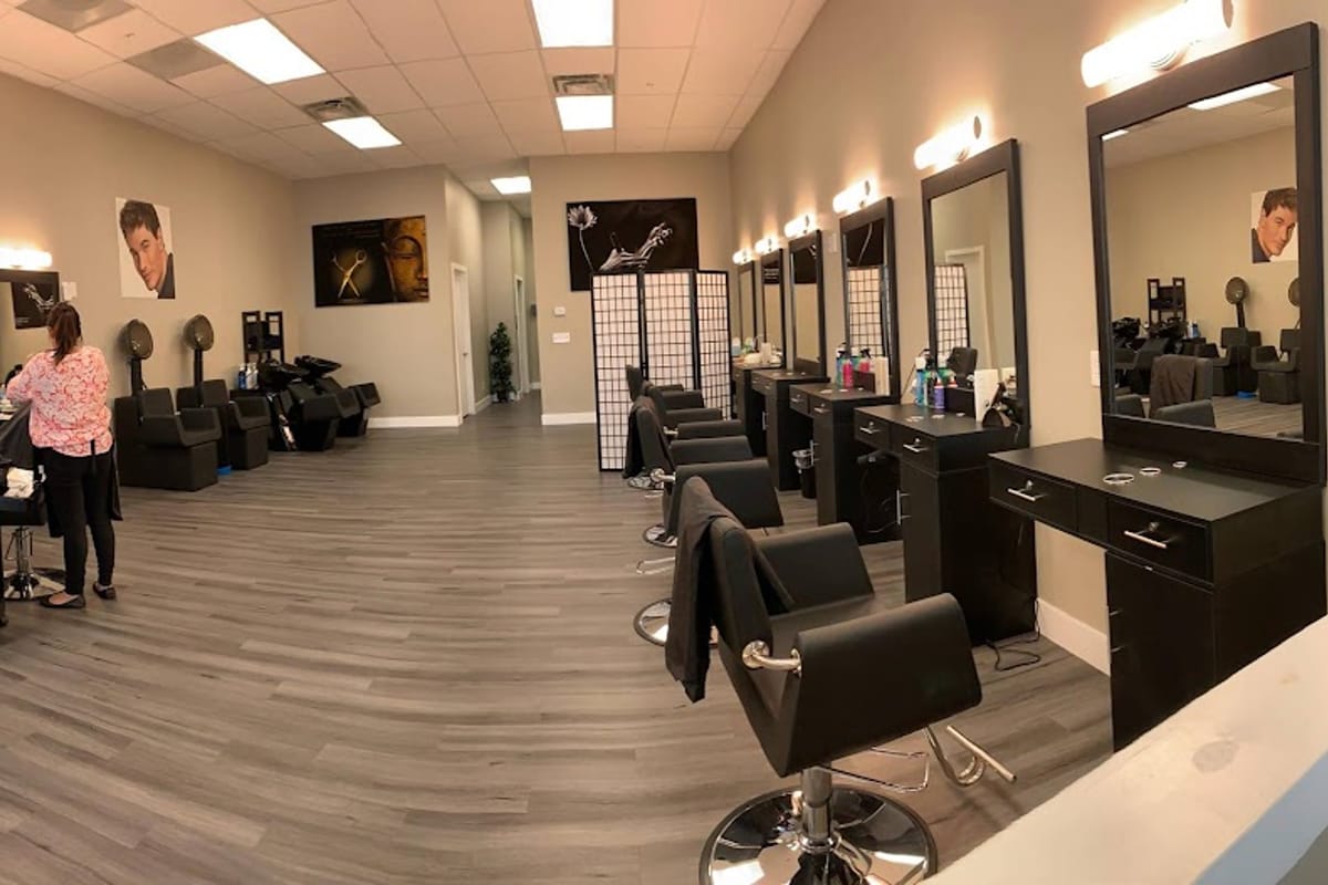 Interior view of Cut N Frame Salon