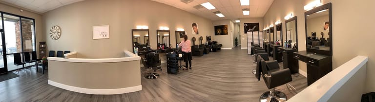 Interior view of Cut N Frame Salon