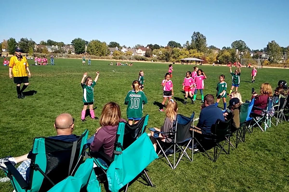 Interior view of Stroh Ranch Soccer Fields