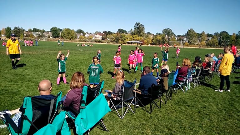 Interior view of Stroh Ranch Soccer Fields