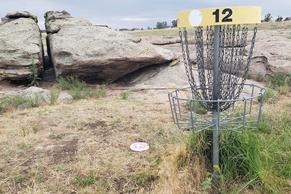 Matney Disc Golf Course atmosphere and seating
