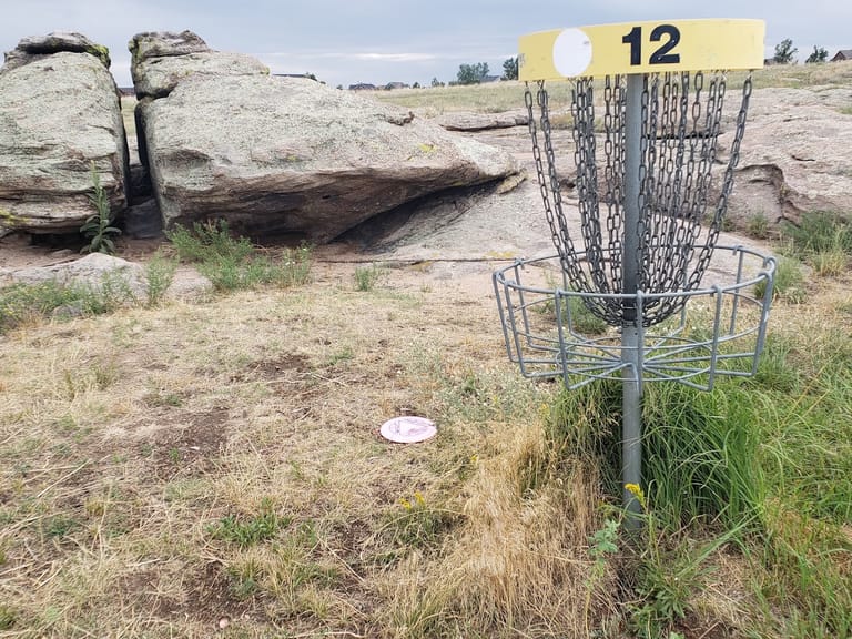 Matney Disc Golf Course atmosphere and seating