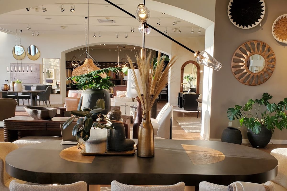 Arhaus atmosphere and seating