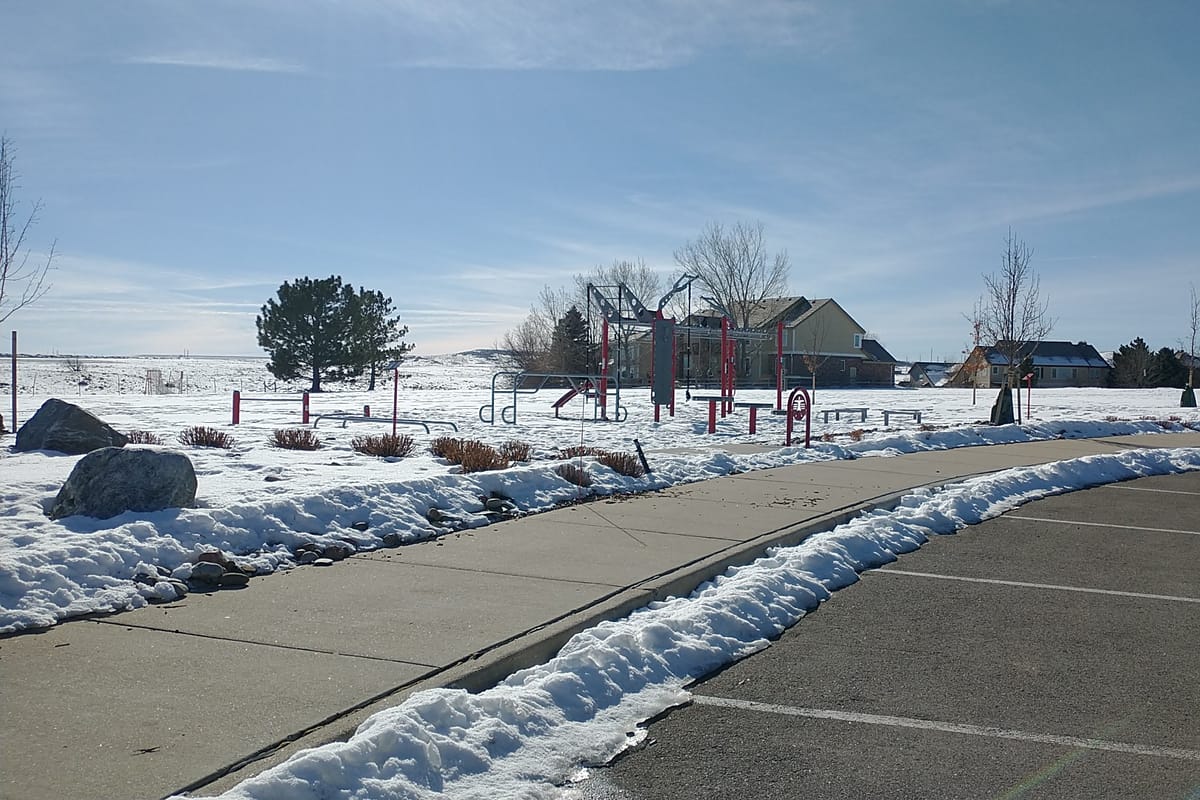 Interior view of Meridian Commons Park Exercise Station