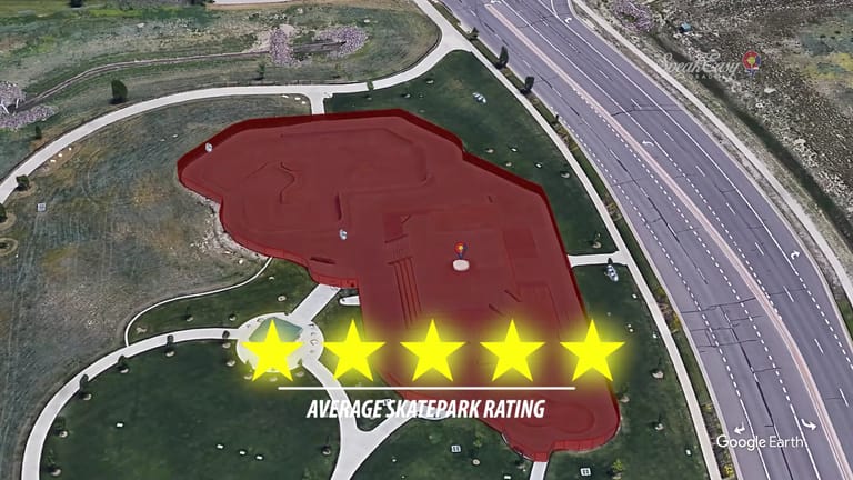 Interior view of Railbender Skate & Tennis Park