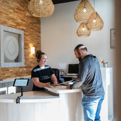 Healix Chiropractic atmosphere and seating