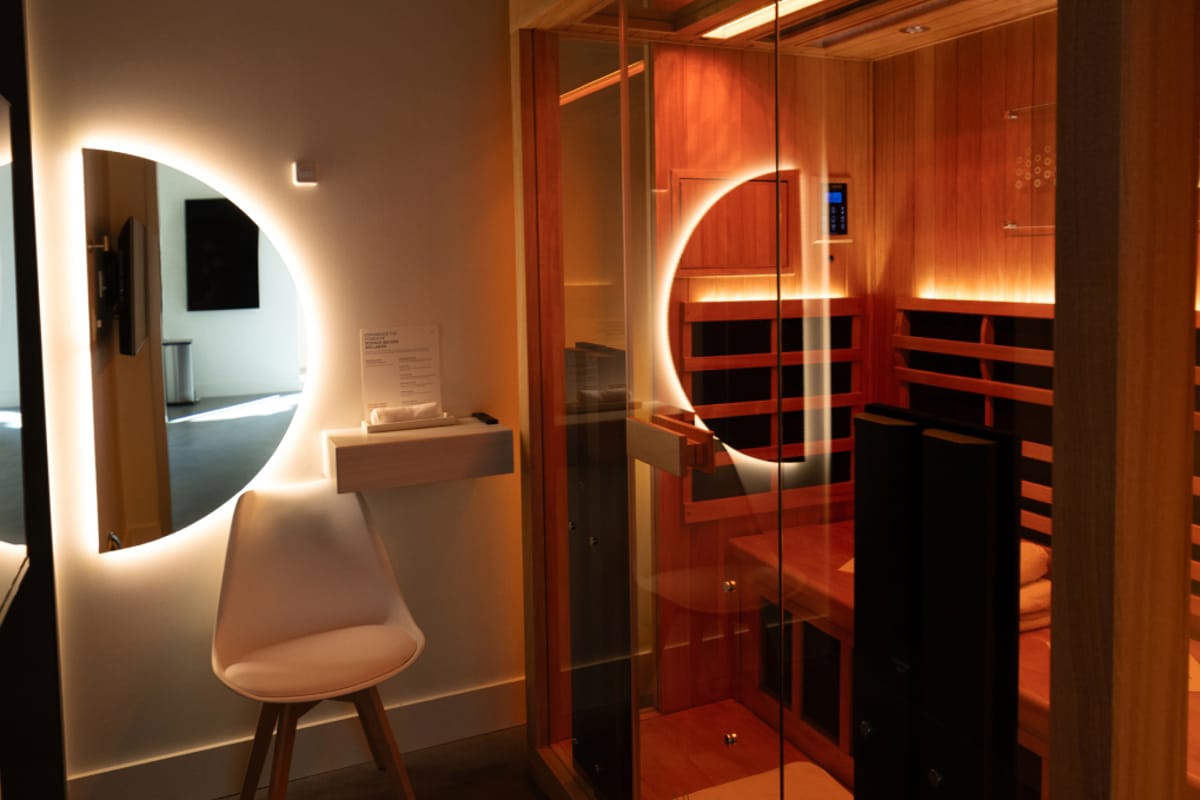 Perspire Sauna Studio atmosphere and seating