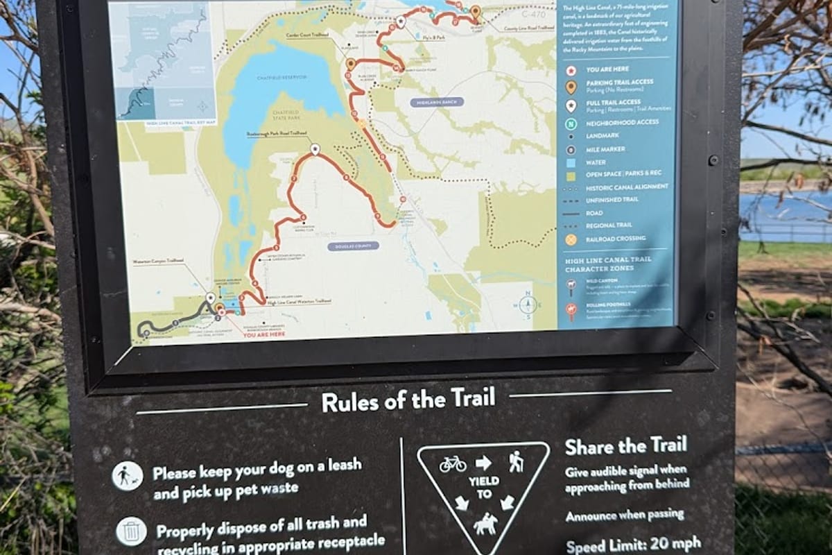 High Line Canal Origin Trailhead featured offerings