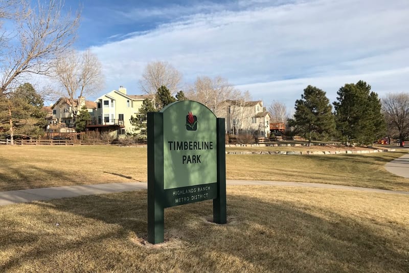 Timberline Park park in Highlands Ranch, Colorado