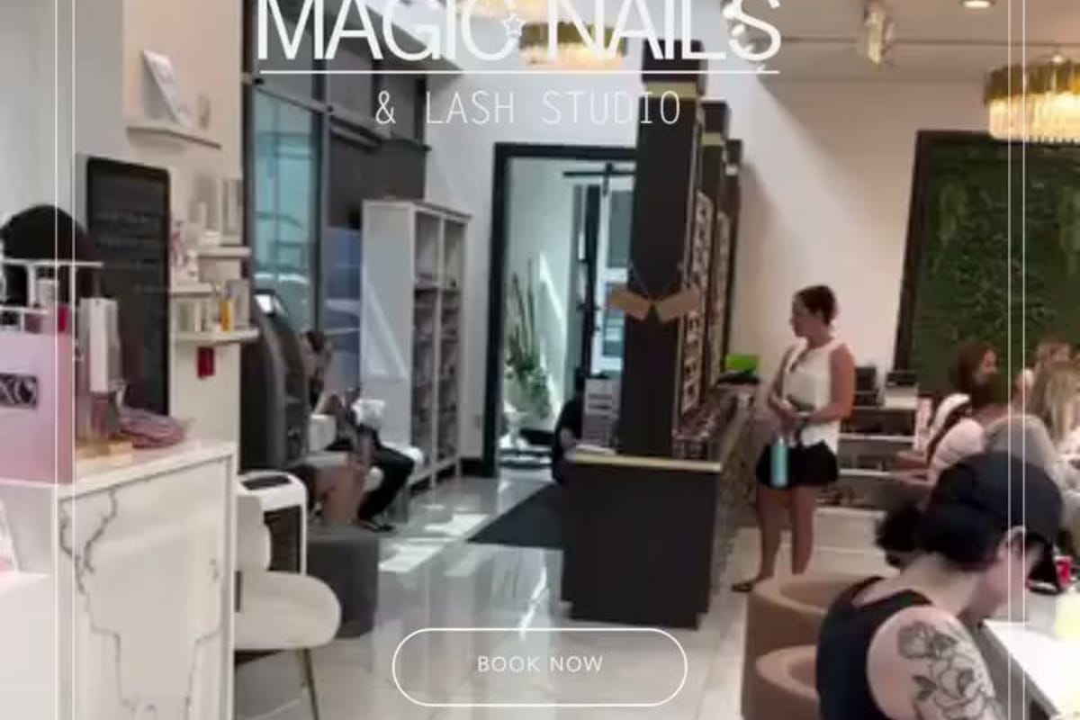 Interior view of Magic Nails & Lash
