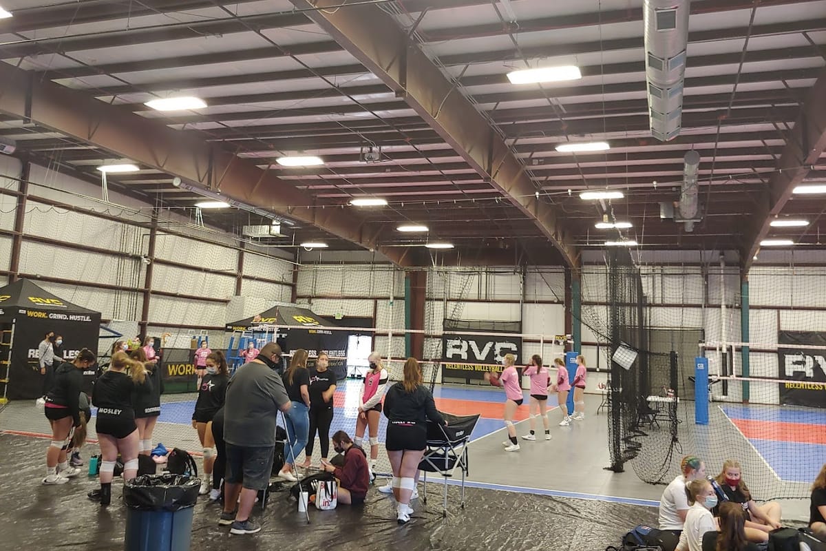 Interior view of Relentless Volleyball Club