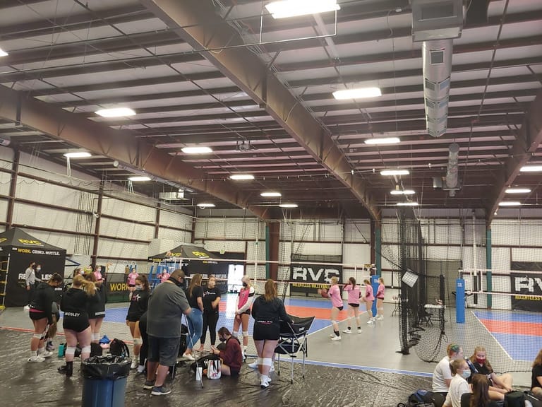 Interior view of Relentless Volleyball Club