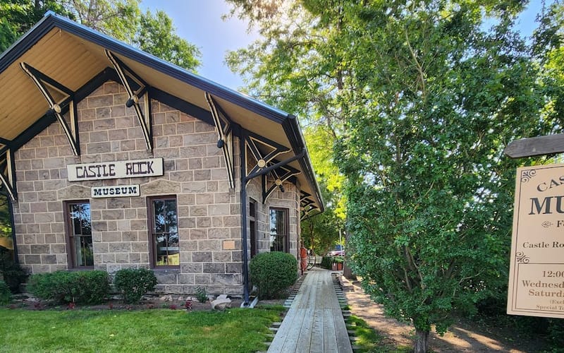 Castle Rock Museum, housed in the 1875 Denver & Rio Grande Railroad depot at 420 Elbert Street