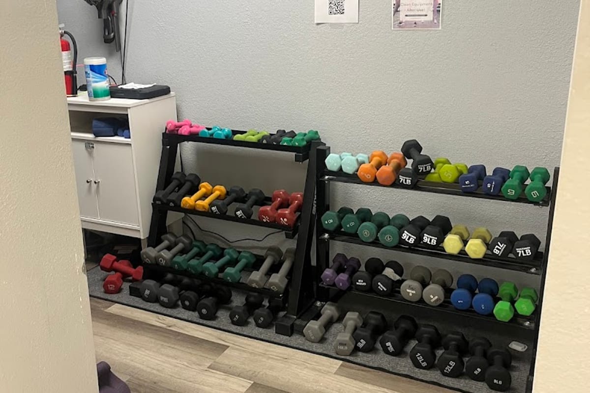 Jazzercise Parker Fitness Center atmosphere and seating