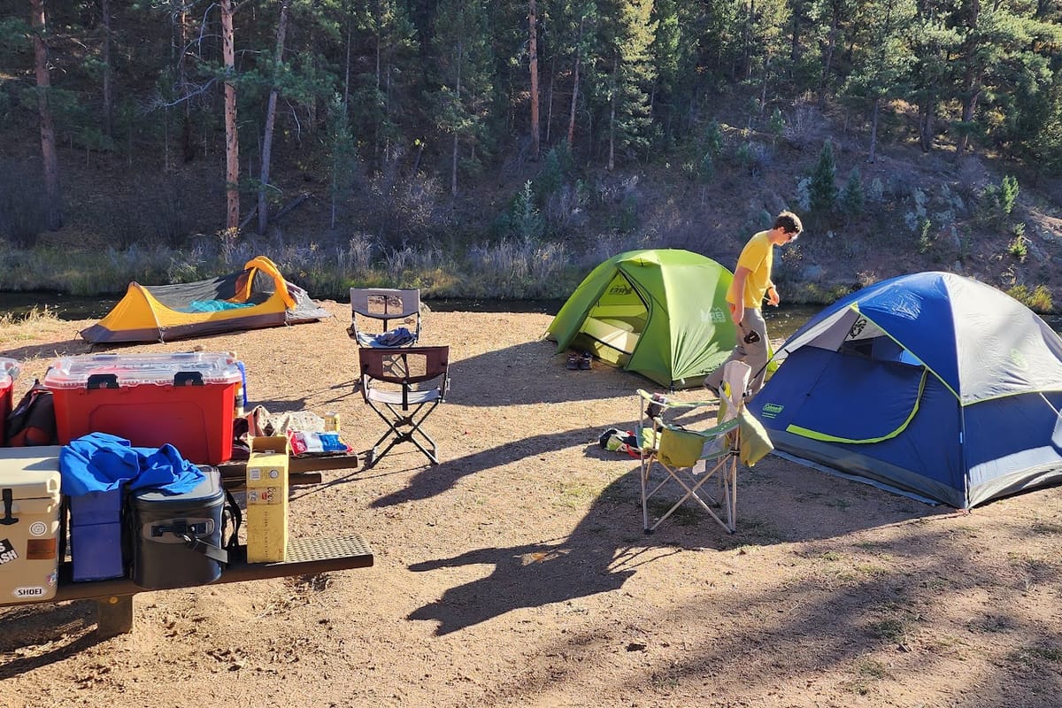 Lone Rock Campground atmosphere and seating