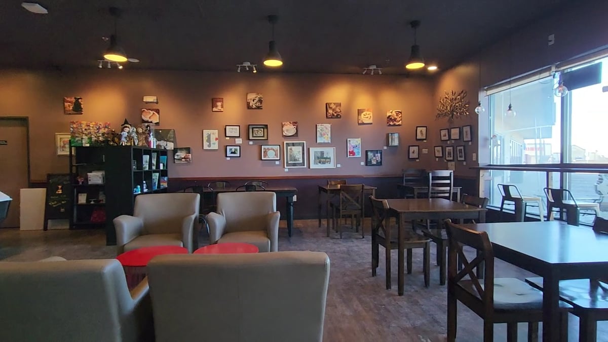 Interior view of Ju's Coffee