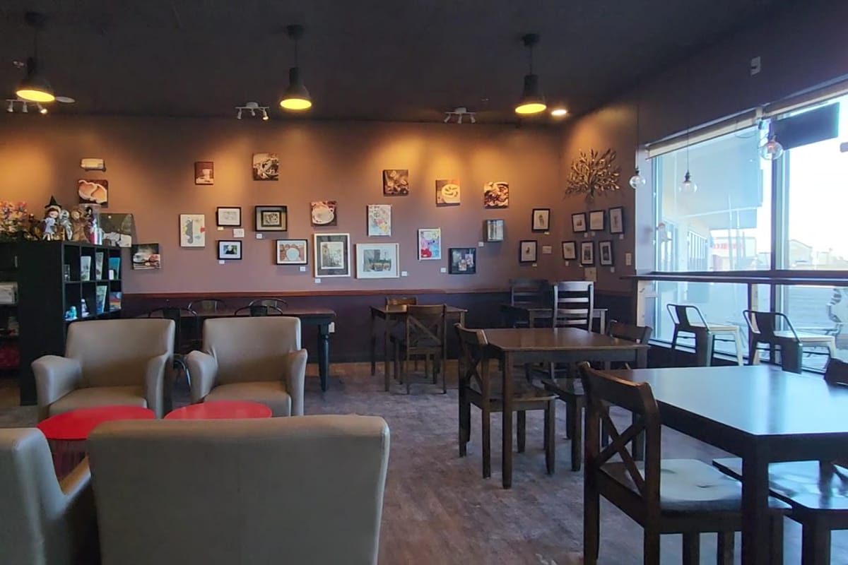 Interior view of Ju's Coffee