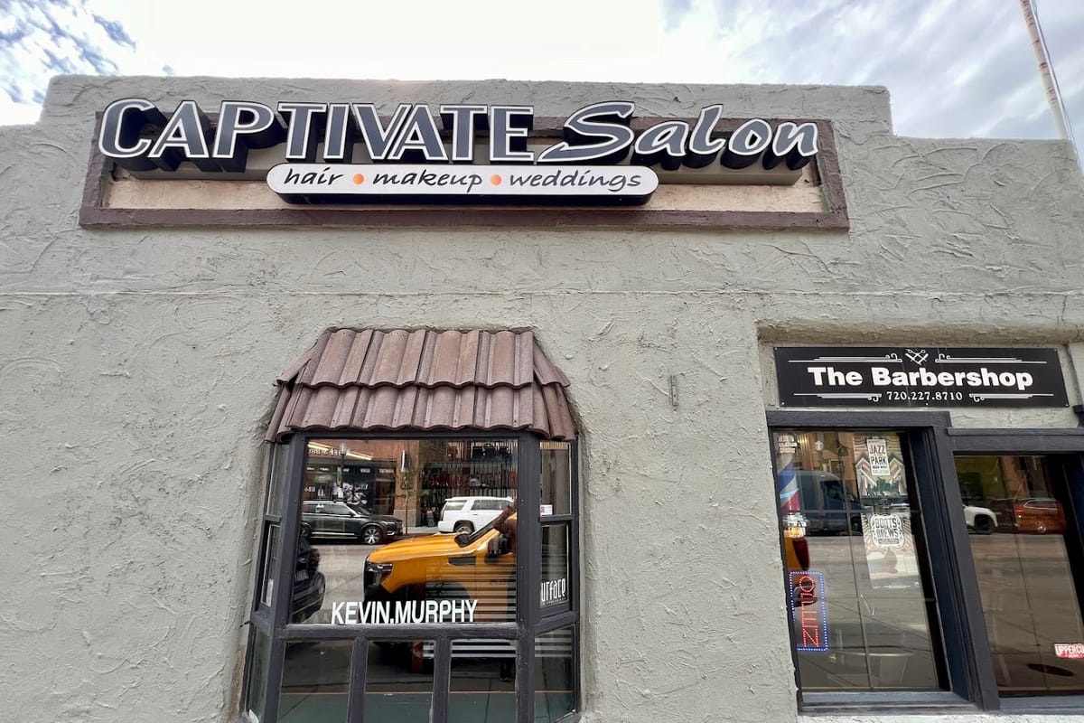 Interior view of Captivate Salon