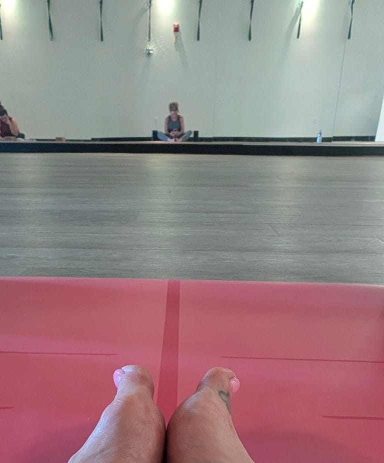 Interior view of YogaSix Highlands Ranch