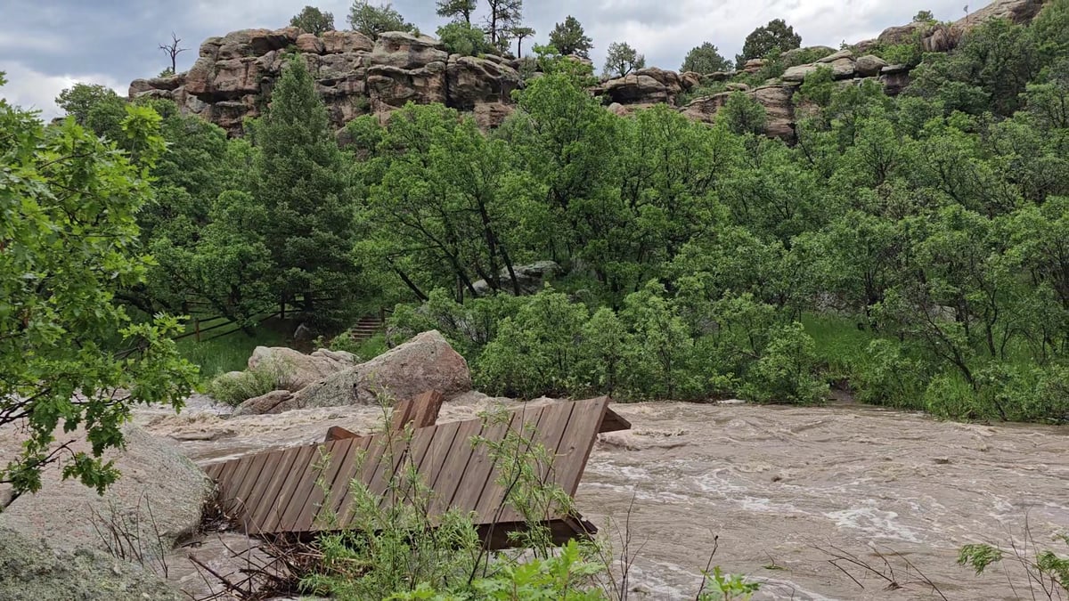 Interior view of Castlewood Canyon State Park