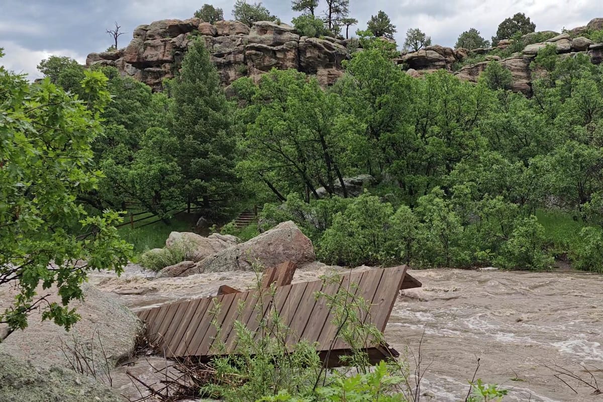 Interior view of Castlewood Canyon State Park