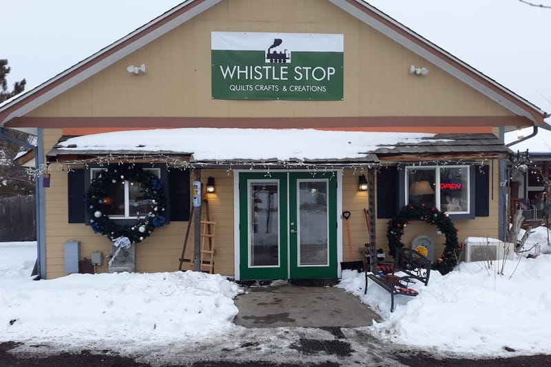 Whistle stop Quilts crafts creations retail store in Sedalia, Colorado