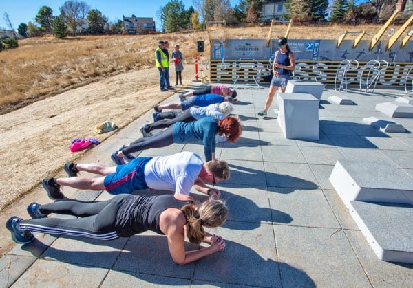 Fitness Court at Elk Ridge Park atmosphere and seating