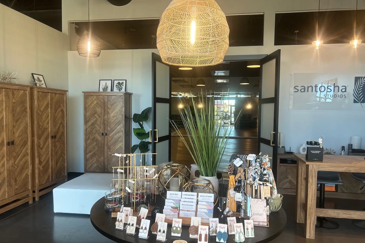 Interior view of Santosha Studios Yoga & Wellness